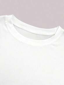 Camiseta de hombre Manfinity Dauomo estilo callejero con estampado de ángel cupido y cuello redondo para primavera/verano al aire libre 2025 - Negro - Ver 8