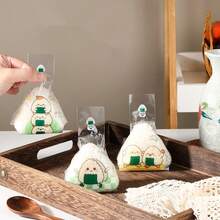 1Set/50PCS 100PCS Japanese Double-Layer Anti Fog Triangle Rice And Vegetable Roll Packaging Bag Sushi Packaging Bag Kitchen Sushi Tools - Multicolor - View 14