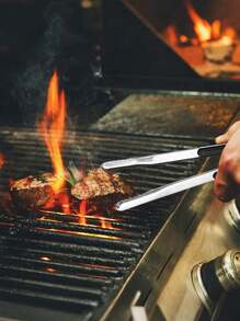 1 szt. klipsy do grilla ze stali nierdzewnej, uniwersalne klipsy kuchenne, odpowiednie do grillowania, bufetu, sałatki, deseru, artykułów na przyjęcia świąteczne, akcesoriów kuchennych, klipsów do grilla do gotowania i pieczenia