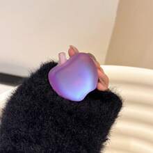 1pc Minimalist Colorful Apple-Shaped Mobile Phone Air Bag Stand, Retractable Slouchy Desk Holder For Watching Videos, Stable & Creative Back-Stick Air Bag Stand Compatible With IPhone, Android Phone, Gift For Birthday, Family, Friends Push-Pull Phone Grip, Phone Holde, Phone Accessories