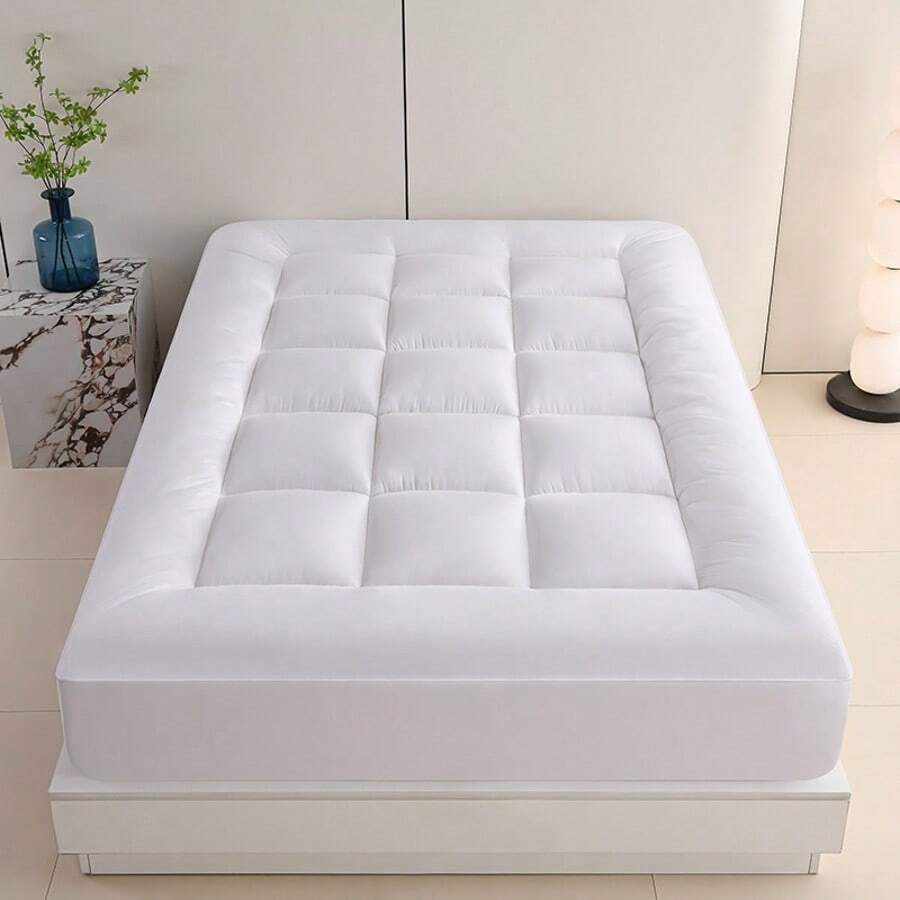 High Elasticity Individually Wrapped Mattress - Breathable White Bedding Set, Provides Back Support, Enhances Comfort, Helps You Enjoy A Good Night's Sleep