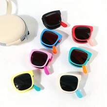 Occhiali da sole pieghevoli di moda e colorati - protezione UV, occhiali da sole estivi alla moda per uomo e donna, colori misti audaci (blu, giallo, rosa, rosso, arancione, grigio), perfetti per feste, compleanni e accessori da viaggio, occhiali casual | Occhiali di moda | Lenti