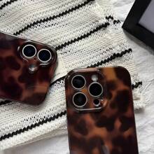 Fashionable Leopard Print & Tie Dye Gradient Phone Case, Suitable For  17 Pro Max/17 Air/ 16 Pro MAX/15 Pro Max/14 Pro/13 Pro/12/11, Personalized Phone Case For Men And Women, Middle Eastern Style