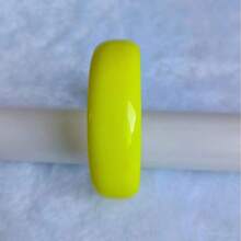 1pc 2cm Wide Plastic Bangle Bracelet, Resin Candy Color Party Wear