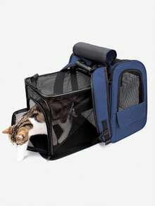 Pet Carrier, Cat Carrier, Handheld Pet Bag, Pet Tote Bag - Soft-Sided Cat Carrier For Medium Cats And Small Dogs Up To 15 Lbs, Pet Carrier Bag, Airline Approved Travel Dog Carrier Cat Carrier Cat Backpack Bike Trailer - Multicolor - View 12