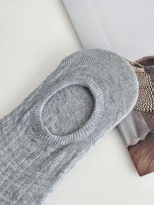 1/5 Pairs Women's Ankle Socks, White Color, Affordable, Y2K Style, Cute, Sports, Interesting, Gift (NO White Card) - Multicolor - View 3