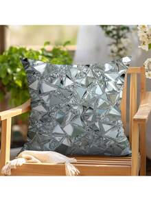 The Best-Selling 3D Printed Series Pillowcase 4-Piece Set, Polyester Short Plush Sofa Cover (Without Pillow Core)