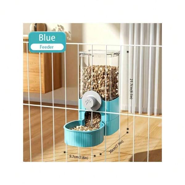 1 Large Capacity Automatic Hanging Pet Feeder+Water Dispenser, Suitable For Gravity Sensing Food Bowls And Water Dispensers For Rabbits, Cats, Dogs, And Guinea Pigs