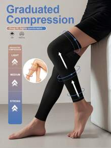Unisex 20-30 MmHg Compression Sleeve Leg Shaping Stretchy Support Anti Slip Travel Yoga Stocking, Y2k