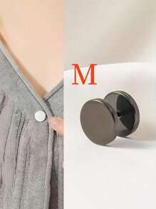 1/4 piezas Cierre de cuello en espiral simple - Desmontable, apto para apretar cuellos, puños y botones de suéter sin necesidad de coser - Accesorios decorativos de botones a la moda