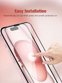 2pcs 9D Full Coverage 2.5D 9H Economical Tempered Glass Screen Protector, Compatible With IPhone 17/17 Pro/17 Pro Max/17 Air/16/16 Plus/16 Pro/16 Pro Max/15/14/13 Mini/12/11/XS Max/8+/7 Series - Clear - View 6