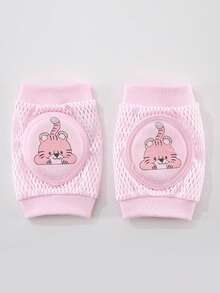 2 件婴儿爬行和行走虎纹护膝，适合幼儿的薄型护膝，婴幼儿防滑护膝，轻便夏季护肘 - 粉色 - 查看 13