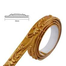 1pc 1m/39.37in 3D PVC Self-Adhesive Decorative Soft Line Baseboard Ceiling Decor Line Wall Decor 3D Wall Sticker Home Decor - Multicolor - View 16