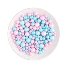 Gold Pearl Sugar Sprinkles - Edible Candy Pearls 130g/4.58 Oz, Mix Size Cake Candy, Decorate Cakes, Cookies, Ice Cream