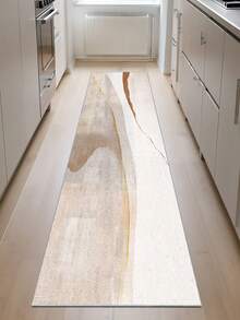 1pc Modern Minimalist Style Hallway Carpet, 850g/M² Crystal Velvet, 0.8cm Thickness, Rectangular, Anti-Slip Washable, Decorative Home, Living Room, Kitchen, Dining Room, Office, All Seasons