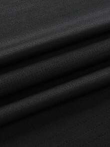 男士单件式清凉透气弹力运动短袖T恤 | 轻盈舒适的运动服 | 轻便吸汗速干 | 适合跑步和训练 | 男士弹力舒适跑步健身训练上衣 | 跑步健身运动服 | 黑色夏季款 - 黑色 - 查看 5