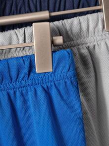 4pcs/Set Teenage Boys Mesh Sports Shorts, Suitable For Daily Training, Basketball - Multicolor - View 6