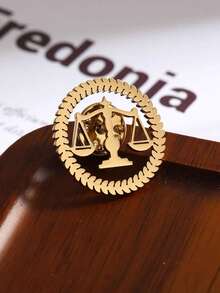 1PC A Unique Badge For Woman With A Classic Versatile Judge Lawyer Fair Justice Brooch Jacket Shirt Suit Lapel Pin - Multicolor - View 3