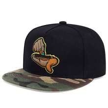 1 件男士 C 字母帽檐棒球帽，带大猩猩刺绣，时尚街头嘻哈帽，户外休闲网帽，适合春秋季旅行海滩度假 - 彩色 - 查看 5