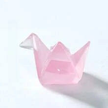 Random5pcs/10pcs/15pcs Micro Landscape Creative Dreamy Night Light Thousand Paper Crane Handmade DIY Decoration Blind Bag Accessories Mini Desktop Ornaments