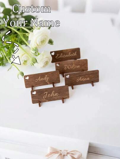 Custom Wedding Place Setting Cards, Personalized Seating Tags, Wedding Table Number Stands, Wedding Reception Table Labels, Wedding Centerpiece Decor, Wedding Hanging Ornaments, Wedding Pendants, Guest Favors, Wedding Favors