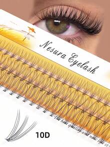New 60pcs/Set Fake Eyelashes, D Curl, 10D-20D-30D, Natural Crossing Fluffy Lashes, 8-16mm Mixed Length, 0.07mm Lightweight Lashes, Reusable Self-Adhesive Lashes, Suitable For Holidays And Partie Lash Clusters, Eyelash Clusters, Individual Eyelashes, Lashes, Fake Lashes - D - View 32