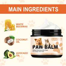 Baume pour les pattes de chien et de chat | Baume pour les coussinets des pattes de chien | Adoucissant pour le museau des chiens | Baume pour les pattes de chien et le baume pour le nez de chien pour les nez et les pattes secs, fissurés, irrités, qui démangent (1,411 oz*2)