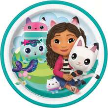 Gabby's Dollhouse 8ct Paper Party Snack Plates - 1 - 查看 1