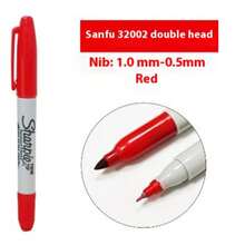 Sharpie 2/3/6/ 包二合一双头 Sharpie 永久性黑色细记号笔（0.9 毫米）和超细笔（0.5 毫米） - 速干防褪色记号笔，适用于木材、塑料、金属、纸张 - 艺术家绘画、办公书写、学校用品 - 彩色 - 查看 3