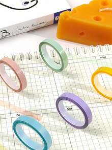 5/20 件透明荧光条、荧光便签、粉彩荧光荧光笔胶带，适用于笔记、书籍、文具、剪贴簿、防水日式计划贴纸、DIY 装饰