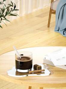 1个透明亚克力杯垫，不对称云朵造型，隔热保温，可作杯垫或桌面垫，适用于厨房、餐厅、卧室，是生日、毕业、返校的理想礼物，也是必备的学习用品。 - 無色 - 查看 7