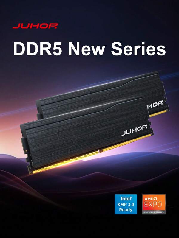 Memoria RAM de alto rendimiento JUHOR DDR5 de 16GB a 6000MHz o 6400MHz para escritorio