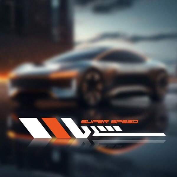 1pc Letter Decal Sticker, Suitable For Car, Motorcycle, Off-Road Vehicle Body Decoration