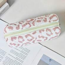 Fashionable Pink Leopard Print Cosmetic Organizer Bag, Large Capacity Portable Travel Toiletry Pouch, Multi-Function Makeup Bag, Gift For Holidays, Back To School, Conferences, Parties, Home, Festivals Bag,Room Decor, Bags,Makeup Bag,Vanity,Travel,Make Up Bag,Travel Essentials,Organizer,Storage,Travel Essential,Makeup Organizer,Makeup Bags,Make Up Organizer,Organiser,Toiletry Bag,Desk Organiser,Cosmetic Bag,Makeup Pouch,Make Up Organize,Vanity Accessories,Make Up Pouch,Make Up Bags - Pink - View 9