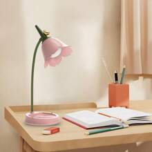 LED Tischlampe kabellos, einstellbarer Schwanenhals, dimmbar, Touch-Bedienung, wiederaufladbar, augenpflegend, Nachtlicht, Mini, süß, für Studentenwohnheim, Schlafzimmer, Lesen