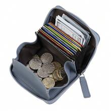 1pc Japanese Style Compact Coin Purse, Minimalist Fashion Large Capacity Women Wallet, Lichee Texture Zipper Accordion Card Holder, Suitable For Girls, Ladies, Office Workers And White Collars, Great For Work, Business Trip, Commute, Outing, Travel