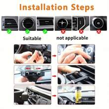 1 件装汽车出风口杯架，多功能车载饮料杯架，可放置水瓶和烟灰缸 - 彩色 - 查看 10