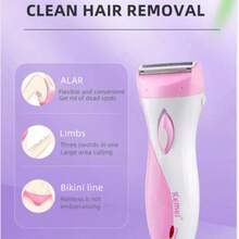 Kemei 三合一理容套装，电动剃须刀，女士脱毛器，胡须修剪器，女士比基尼及敏感部位电动剃须刀，无痛体毛修剪器，USB充电式清洁套装 - 彩色 - 查看 7