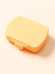 1 pieza Caja organizadora portátil de 6 espacios para medicamentos, estuche semanal de pastillas - Multicolor - Ver 6