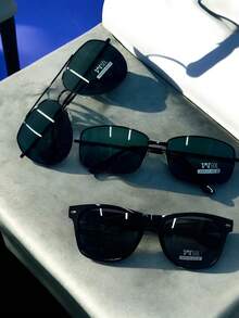 Gafas De Sol Negras Con Montura Estrecha Titania De AIRE