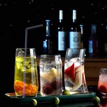 Black Cocktail Straws With Fruit Juice Drinks And Soda Are Very Suitable For Dining, Gathering, Picnic And Many Other Occasions.