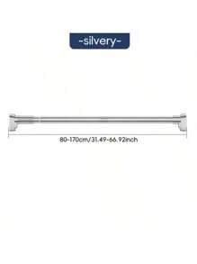 1 Piece, Adjustable Metal Pull Rod, Multi-Purpose Telescopic Rod, No Need To Punch Holes For Installation, Suitable For Shower Curtains, Hangers, Wardrobes, Bedroom Wardrobe Hangers, Multi-Function Balcony Hangers, Home Bathroom Accessories, Home Curtain Rods Home Bathroom Decor Fall Decor Back To School