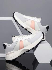 Chunky Sneakers For Teens, Casual & Comfortable Athletic Running Shoes - Multicolor - View 5