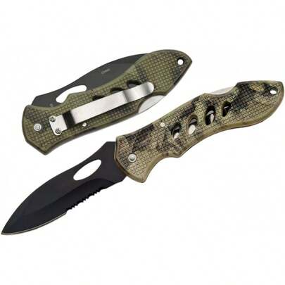 Cuchillo plegable SZCO Supplies Eagle Eye Camo