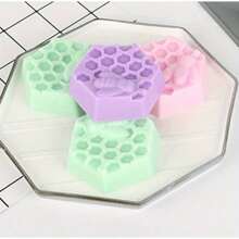 2 Packs Honeycomb Silicone Soap Molds 6 Cavity Hexagon Bee Silicone Molds For Homemade Soaps Cakes Jellies S Desserts Tray