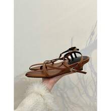 Summer Korean Version Work Sandals For Women - Silver - View 6