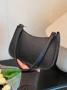 Bolso de hombro tipo tote minimalista y moderno, bolso vintage retro de debajo del brazo, bolso baguette ligero de alta gama con cremallera para llevar en la mano, bolso pequeño multifuncional de gran capacidad, estilo callejero chic europeo y americano, adecuado para fiestas, viajes al trabajo y almacenamiento de cosméticos
