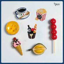 1pc/4pcs/5pcs/5pcs-Style 1/6pcs/7pcs/7pcs-Style 1/8pcs/8pcs-Style 1/9pcs/9pcs-Style 1/10pcs/10pcs-1/11pcs/12pcs/13pcs 3D Realistic Food Magnetic Stickers, Delicious Food Themed Stickers, Creative Fridge Magnets, Decorative Accents For Office, Kitchen, Whiteboard, Storage Cabinet, Dishwasher, Home Decor, Gifts For Friends And Family, Valentine's Day - 彩色 - 查看 53