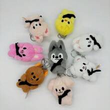 Llavero de peluche MAGNET PLUSH KEYRING BABY Ver. de SKZ KPOP Stray STAY ATE de 10 cm, en versión de anime y dibujos animados, un regalo de la Ola Coreana para fans del grupo de chicos STAY, para cumpleaños, pareja o graduación.
