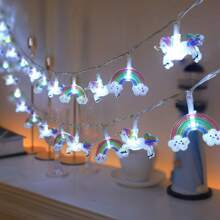 1pc Painted Unicorn Fairy String Light, Battery Powered, Suitable For Bedroom, Living Room, Party, Wedding, Home, Yard, Pathways, Holiday Party Supplies, Party Decor, Fireplace [Batteries Not Included]